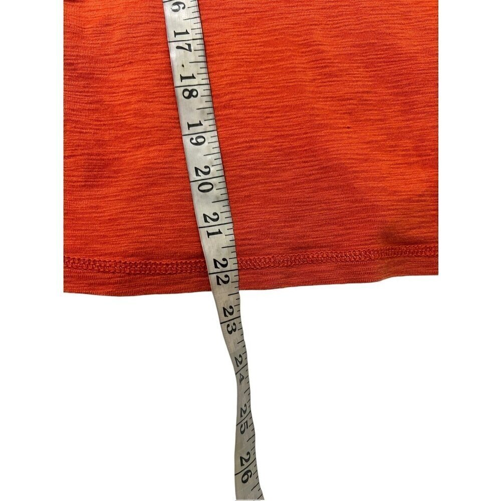 Chaps Women's Orange Short Sleeve Top - Picture 5 of 6